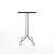 Emeco 1 Inch Bar Table - Square Top Coffee table Emeco Table Top 24" Brushed Aluminum Black HPL