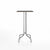 Emeco 1 Inch Bar Table - Square Top Coffee table Emeco Table Top 24" Brushed Aluminum Black Laminate Plywood