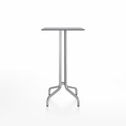 Emeco 1 Inch Bar Table - Square Top Coffee table Emeco Table Top 24" Brushed Aluminum Gray HPL