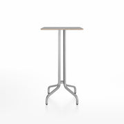 Emeco 1 Inch Bar Table - Square Top Coffee table Emeco Table Top 24" Brushed Aluminum Gray Laminate Plywood