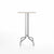 Emeco 1 Inch Bar Table - Square Top Coffee table Emeco Table Top 24" Brushed Aluminum White Laminate Plywood