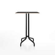Emeco 1 Inch Bar Table - Square Top Coffee table Emeco Table Top 30" Black Powder Coated Aluminum Black Laminate Plywood