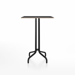 Emeco 1 Inch Bar Table - Square Top Coffee table Emeco Table Top 30" Black Powder Coated Aluminum Black Laminate Plywood