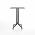 Emeco 1 Inch Bar Table - Square Top Coffee table Emeco Table Top 30" Black Powder Coated Aluminum Black Laminate Plywood