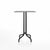 Emeco 1 Inch Bar Table - Square Top bar seating Emeco Table Top 30" Black Powder Coated Aluminum Gray HPL