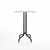 Emeco 1 Inch Bar Table - Square Top Coffee table Emeco Table Top 30" Black Powder Coated Aluminum White Laminate Plywood