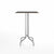 Emeco 1 Inch Bar Table - Square Top Coffee table Emeco Table Top 30" Brushed Aluminum Black Laminate Plywood