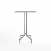 Emeco 1 Inch Bar Table - Square Top Coffee table Emeco Table Top 30" Brushed Aluminum Gray Laminate Plywood