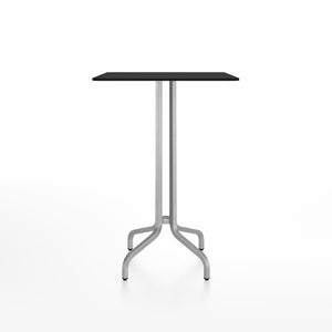 Emeco 1 Inch Bar Table - Square Top Coffee table Emeco Table Top 30" Brushed Aluminum Black HPL