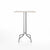 Emeco 1 Inch Bar Table - Square Top Coffee table Emeco Table Top 30" Brushed Aluminum White Laminate Plywood