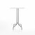 Emeco 1 Inch Bar Table - Square Top Coffee table Emeco Table Top 30" Brushed Aluminum White HPL