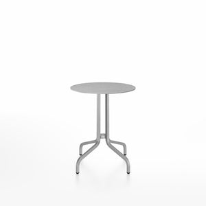 Emeco 1 Inch Cafe Table - Round Top Coffee table Emeco Table Top 24" Brushed Aluminum Brushed Aluminum