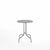 Emeco 1 Inch Cafe Table - Round Top Coffee table Emeco Table Top 24" Brushed Aluminum Gray HPL