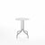 Emeco 1 Inch Cafe Table - Round Top Coffee table Emeco Table Top 24" Brushed Aluminum White HPL