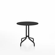Emeco 1 Inch Cafe Table - Round Top Coffee table Emeco Table Top 30" Black Powder Coated Aluminum Black HPL