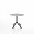 Emeco 1 Inch Cafe Table - Round Top Coffee table Emeco Table Top 30" Black Powder Coated Aluminum Brushed Aluminum