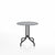 Emeco 1 Inch Cafe Table - Round Top Coffee table Emeco Table Top 30" Black Powder Coated Aluminum Gray HPL