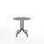 Emeco 1 Inch Cafe Table - Round Top Coffee table Emeco Table Top 30" Black Powder Coated Aluminum Gray Laminate Plywood