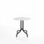 Emeco 1 Inch Cafe Table - Round Top Coffee table Emeco Table Top 30" Black Powder Coated Aluminum White HPL