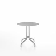 Emeco 1 Inch Cafe Table - Round Top Coffee table Emeco Table Top 30" Brushed Aluminum Brushed Aluminum