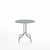 Emeco 1 Inch Cafe Table - Round Top Coffee table Emeco Table Top 30" Brushed Aluminum Gray HPL