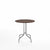 Emeco 1 Inch Cafe Table - Round Top Coffee table Emeco Table Top 30" Brushed Aluminum Walnut Wood