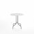 Emeco 1 Inch Cafe Table - Round Top Coffee table Emeco Table Top 30" Brushed Aluminum White HPL