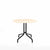 Emeco 1 Inch Cafe Table - Round Top Coffee table Emeco Table Top 36" Black Powder Coated Aluminum Accoya