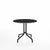 Emeco 1 Inch Cafe Table - Round Top Coffee table Emeco Table Top 36" Black Powder Coated Aluminum Accoya Wood