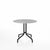 Emeco 1 Inch Cafe Table - Round Top Coffee table Emeco Table Top 36" Black Powder Coated Aluminum Brushed Aluminum