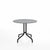 Emeco 1 Inch Cafe Table - Round Top Coffee table Emeco Table Top 36" Black Powder Coated Aluminum Gray HPL