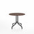 Emeco 1 Inch Cafe Table - Round Top Coffee table Emeco Table Top 36" Black Powder Coated Aluminum Walnut Wood