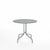 Emeco 1 Inch Cafe Table - Round Top Coffee table Emeco Table Top 36" Brushed Aluminum Gray HPL