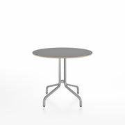 Emeco 1 Inch Cafe Table - Round Top Coffee table Emeco Table Top 36" Brushed Aluminum Gray Laminate Plywood