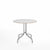 Emeco 1 Inch Cafe Table - Round Top Coffee table Emeco Table Top 36" Brushed Aluminum White Laminate Plywood