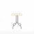 Emeco 1 Inch Cafe Table - Square Top Coffee table Emeco Table Top 24" Brushed Aluminum Accoya Wood