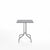 Emeco 1 Inch Cafe Table - Square Top Coffee table Emeco Table Top 24" Brushed Aluminum Gray HPL