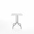 Emeco 1 Inch Cafe Table - Square Top Coffee table Emeco Table Top 24" Brushed Aluminum White HPL