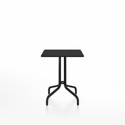 Emeco 1 Inch Cafe Table - Square Top Coffee table Emeco Table Top 24" Black Powder Coated Aluminum Black HPL