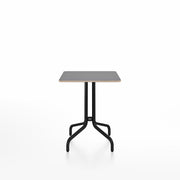 Emeco 1 Inch Cafe Table - Square Top Coffee table Emeco Table Top 24" Brushed Aluminum Gray Laminate Plywood