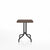 Emeco 1 Inch Cafe Table - Square Top Coffee table Emeco Table Top 24" Black Powder Coated Aluminum Walnut Wood