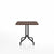 Emeco 1 Inch Cafe Table - Square Top Coffee table Emeco Table Top 30" Black Powder Coated Aluminum Walnut Wood