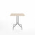 Emeco 1 Inch Cafe Table - Square Top Coffee table Emeco Table Top 30" Brushed Aluminum Ash Wood