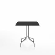 Emeco 1 Inch Cafe Table - Square Top Coffee table Emeco Table Top 30" Brushed Aluminum Black HPL