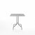 Emeco 1 Inch Cafe Table - Square Top Coffee table Emeco Table Top 30" Brushed Aluminum Brushed Aluminum