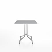 Emeco 1 Inch Cafe Table - Square Top Coffee table Emeco Table Top 30" Brushed Aluminum Gray HPL