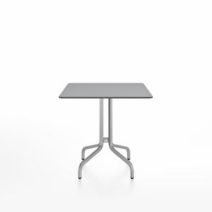 Emeco 1 Inch Cafe Table - Square Top Coffee table Emeco Table Top 30" Brushed Aluminum Gray HPL