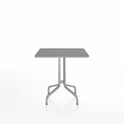 Emeco 1 Inch Cafe Table - Square Top Coffee table Emeco Table Top 30" Brushed Aluminum Gray Laminate Plywood
