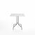 Emeco 1 Inch Cafe Table - Square Top Coffee table Emeco Table Top 30" Brushed Aluminum White HPL