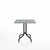 Emeco 1 Inch Cafe Table - Square Top Coffee table Emeco Table Top 30" Black Powder Coated Aluminum Gray Laminate Plywood